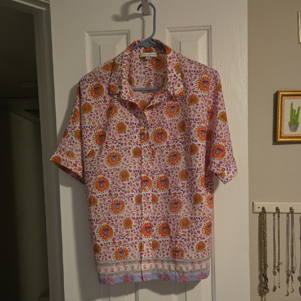 Maison D'Amelie - Floral Button Down- Med